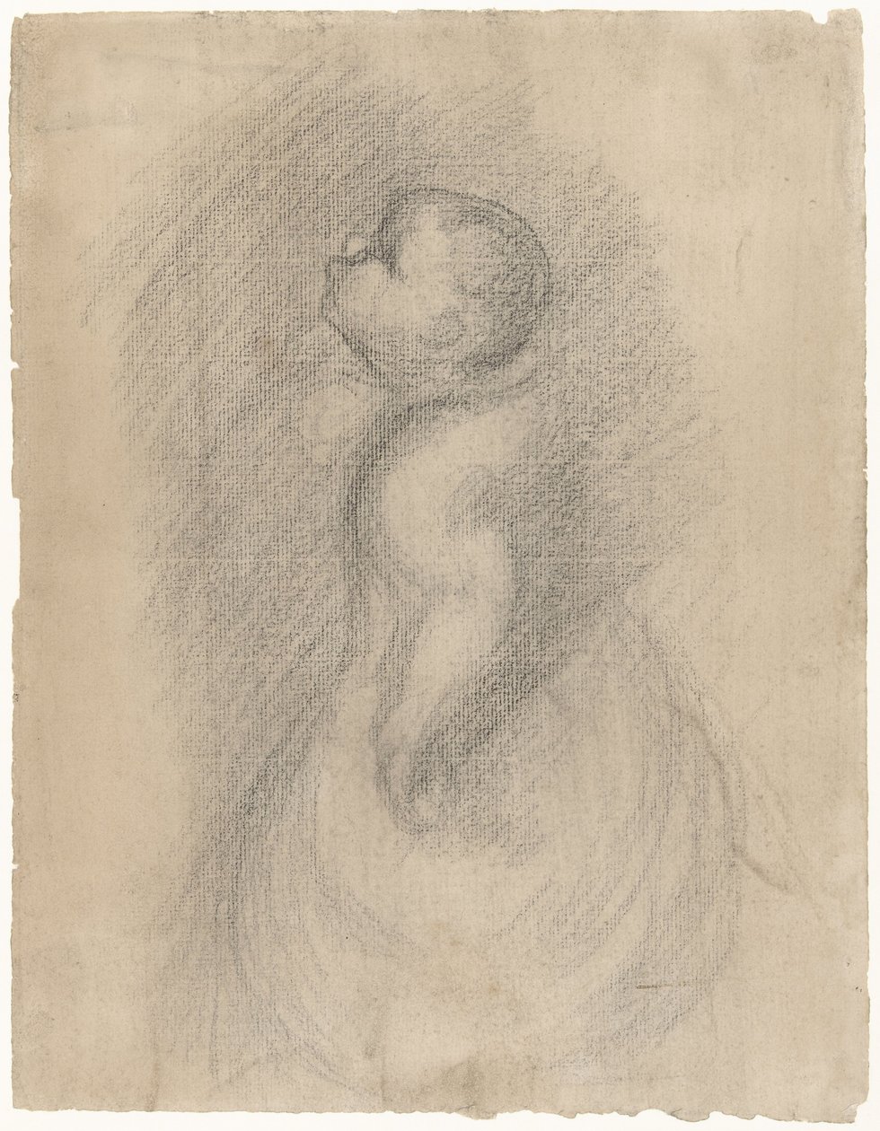 Bebé, visto de lado de Eugène Carrière