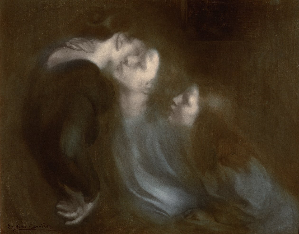 Beijo de sua mãe, de 1890 de Eugène Carrière