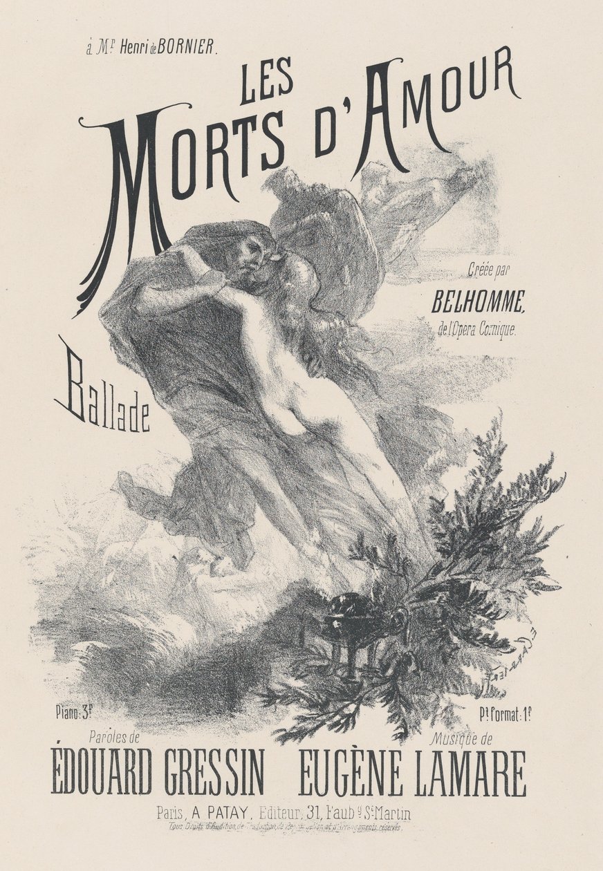 Os Mortos do Amor, c. 1885. de Eugène Carrière
