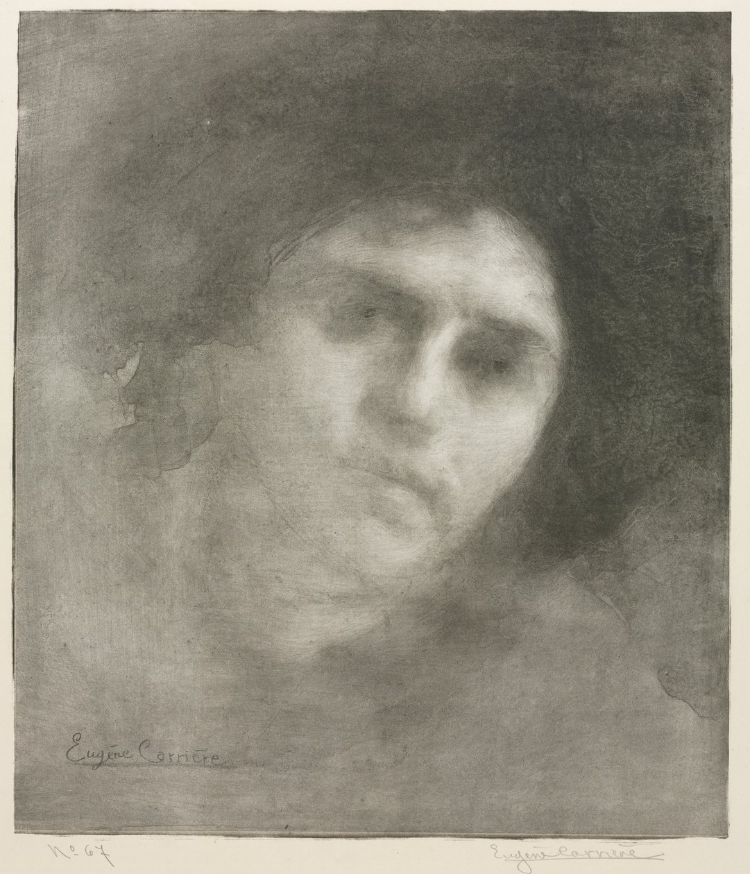 Madame Eugène Carrière (prato grande) de Eugène Carrière