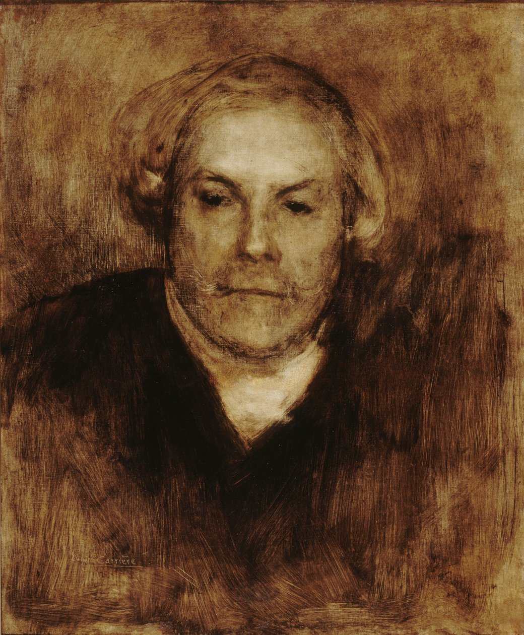 Retrato de Edmond de Goncourt 1822-1896, c. 1880. de Eugène Carrière