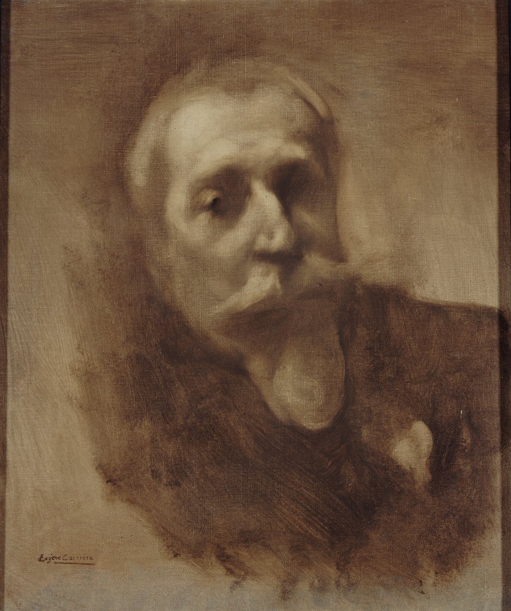 Retrato do poeta, jornalista e romancista Anatole France 1844-1924, c. 1900. de Eugène Carrière