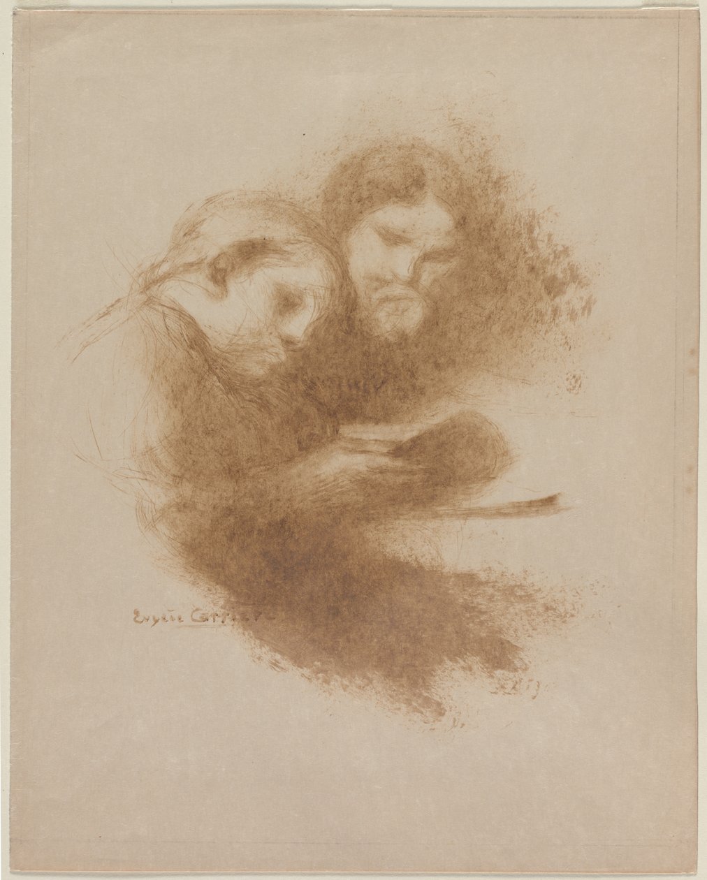 Leitura, quarto trimestre de 1800. de Eugène Carrière