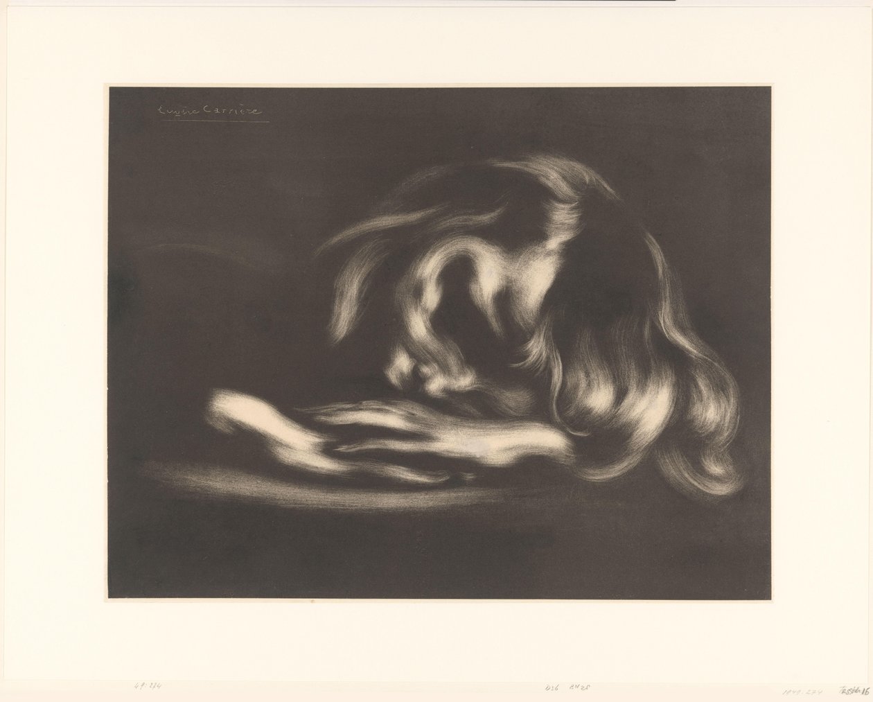 menina dormindo le sommeil de Eugène Carrière