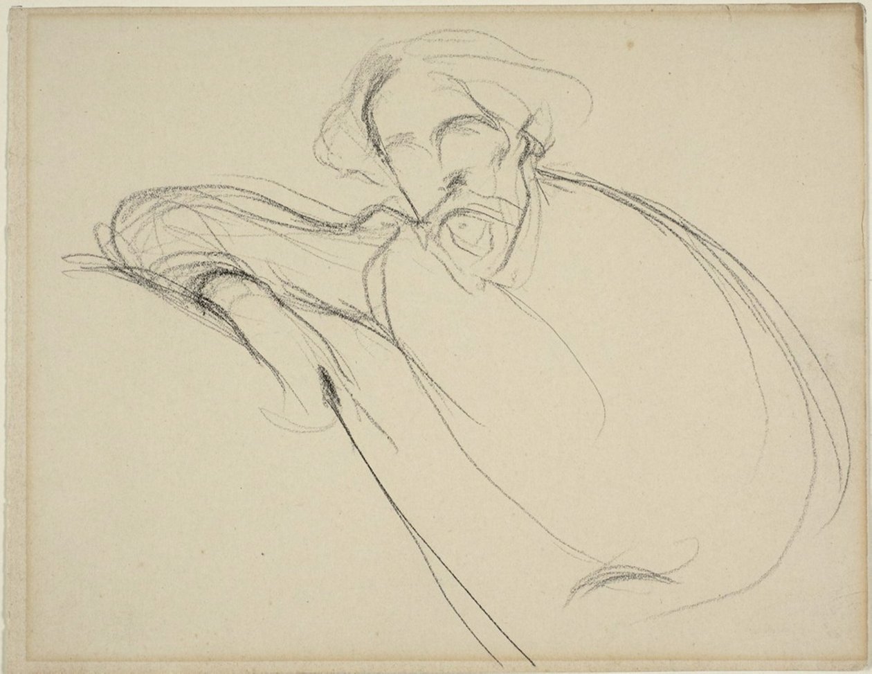 Estudo de Alphonse Daudet de Eugène Carrière