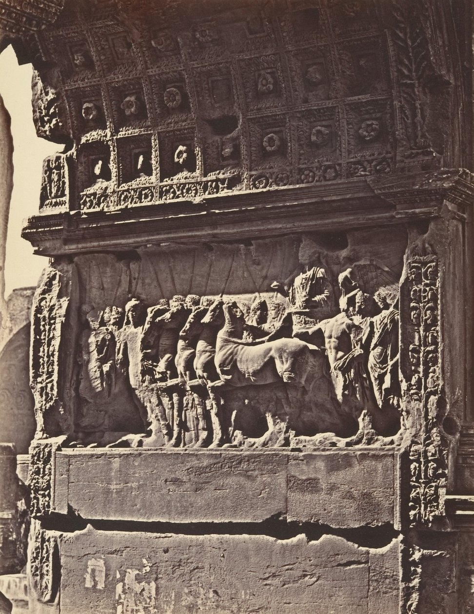 Baixo-relevo do arco de Tito, 1848-52. de Eugène Constant