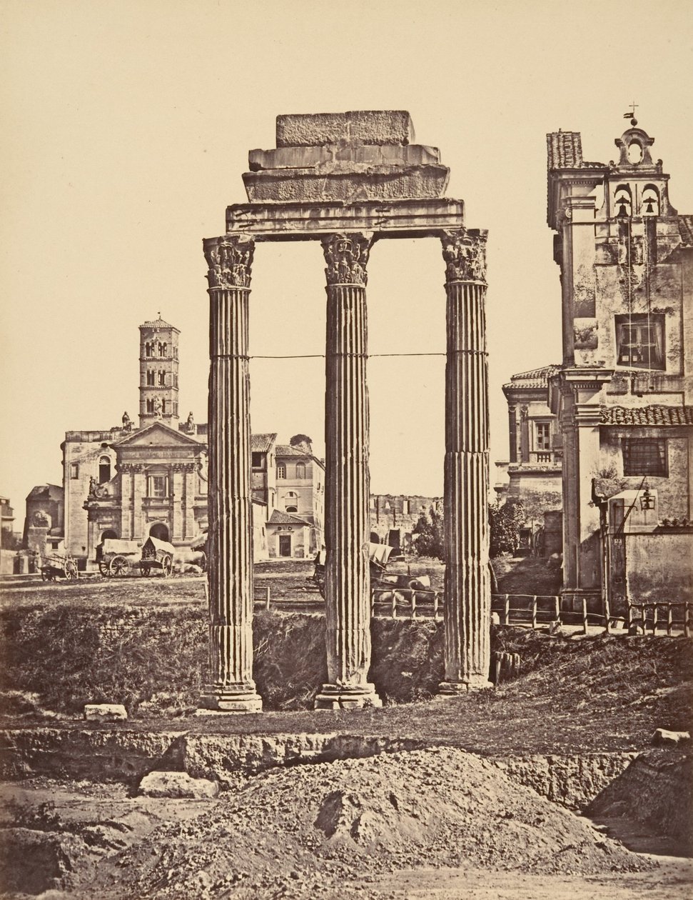 Ruínas do Fórum, 1848-52. de Eugène Constant