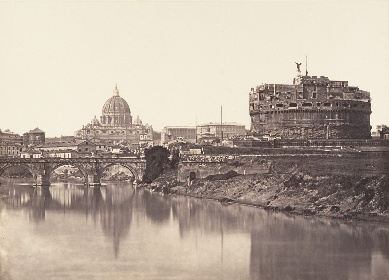 Vista do Castelo de Santo Ângelo. S. Pietro, 1848-52. de Eugène Constant