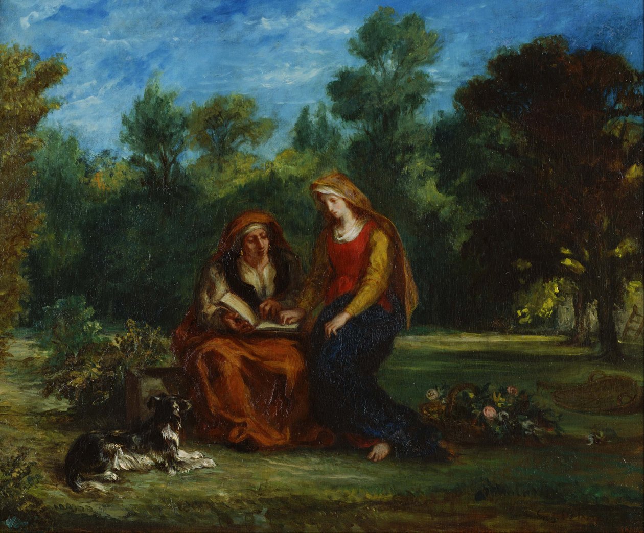 Educação de Nossa Senhora de Eugène Delacroix