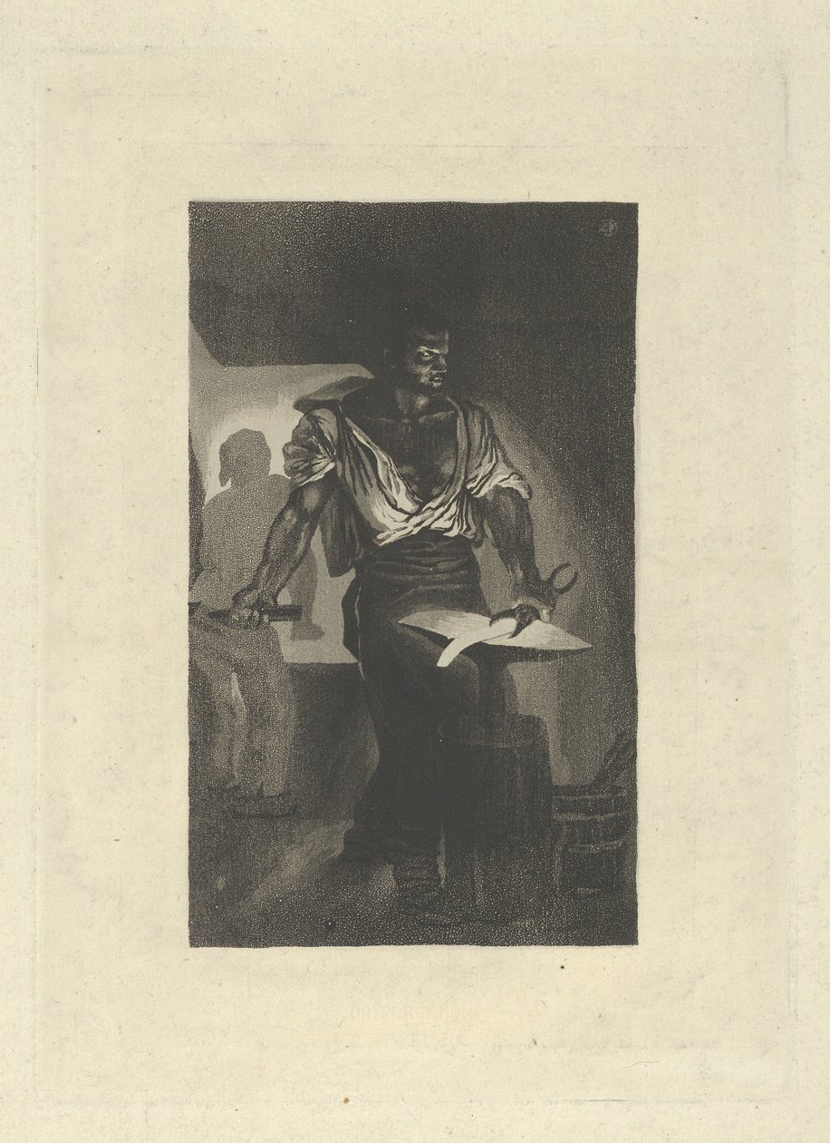 Um Ferreiro, 1833., 1833. de Eugène Delacroix