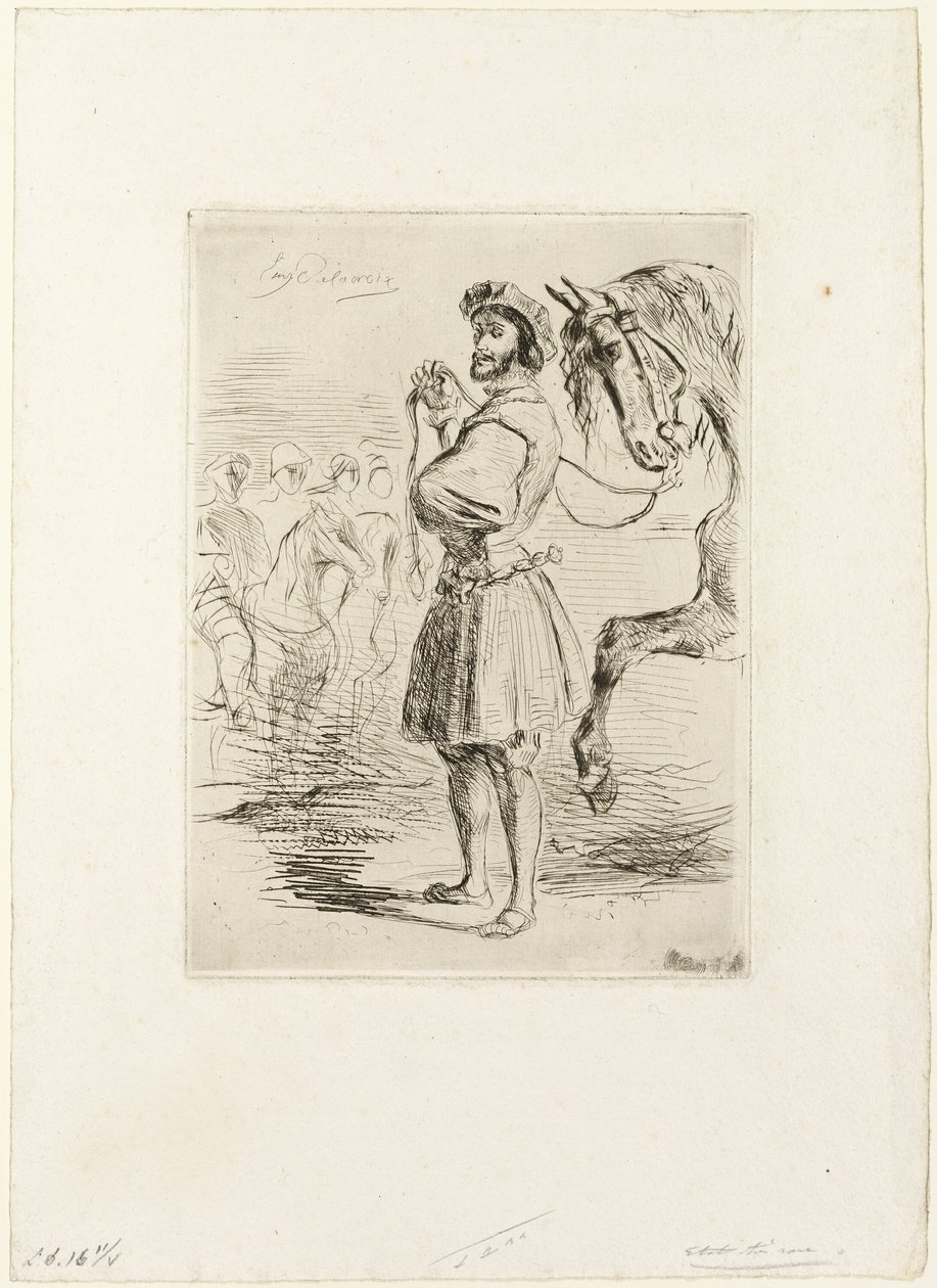 Um Senhor do Tempo de Francisco I de Eugène Delacroix
