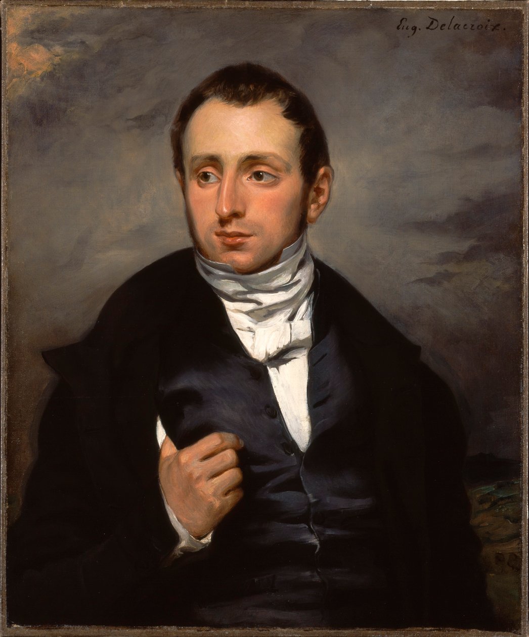 Um retrato do Dr. François-Marie Desmaisons de Eugène Delacroix