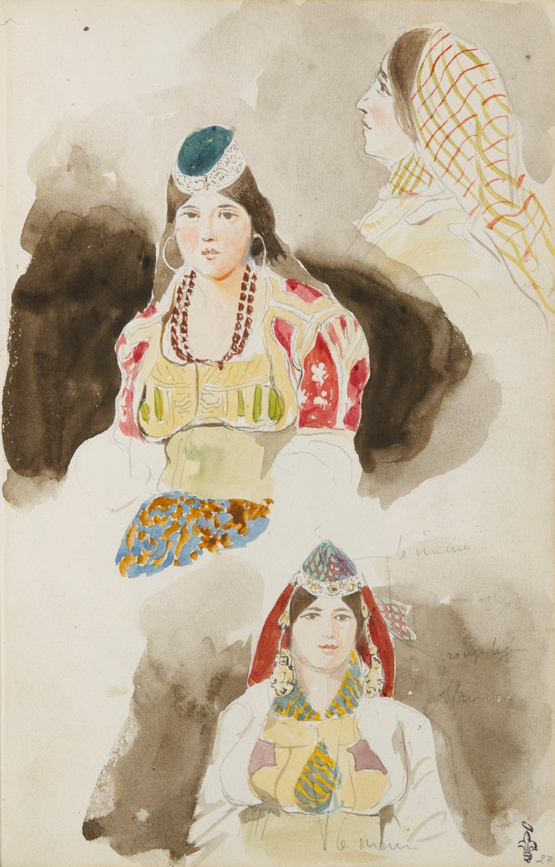 Álbum de viagens do Marrocos de Ferdinand Victor Eugene Delacroix