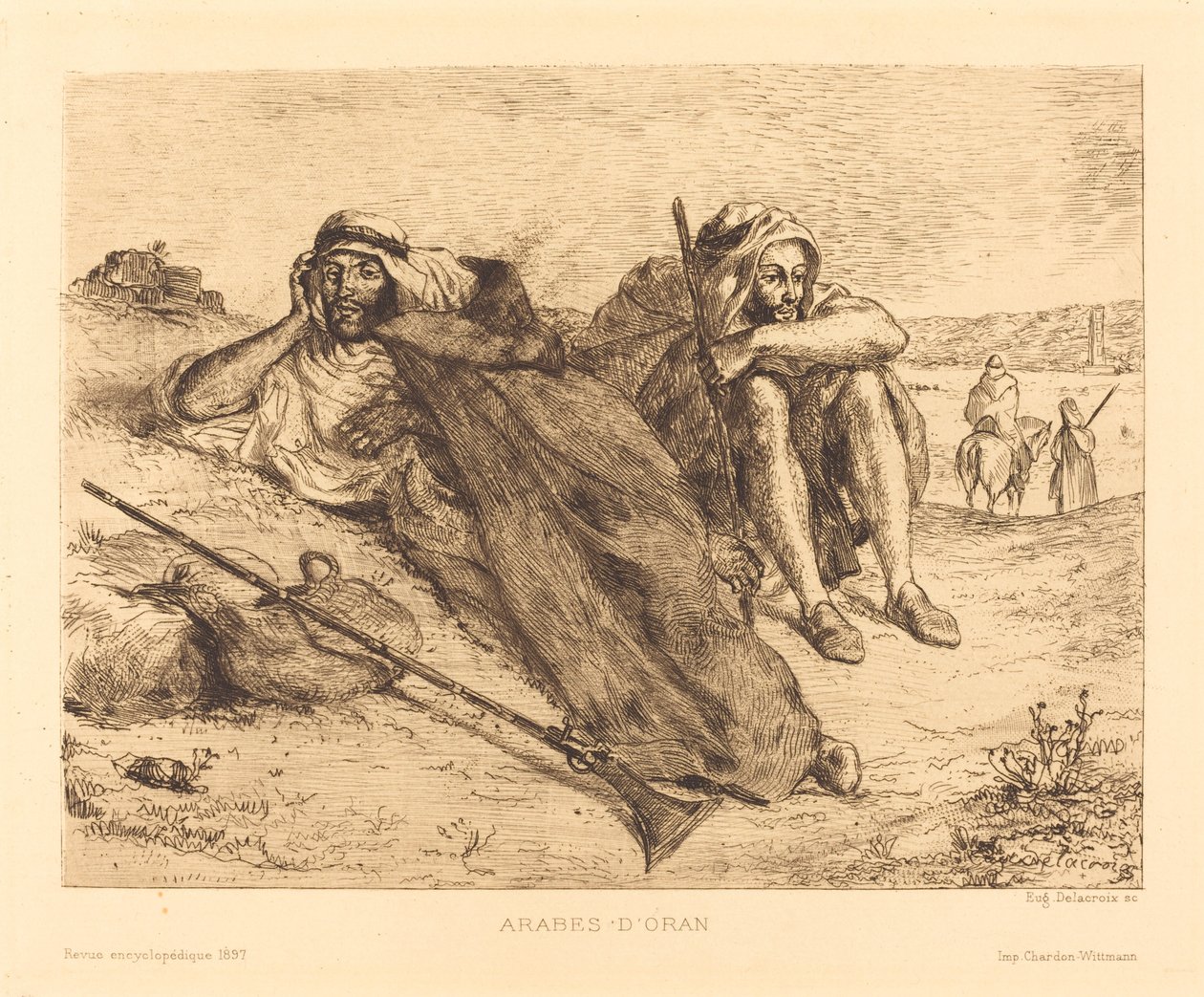 Árabes de Orã de Eugène Delacroix