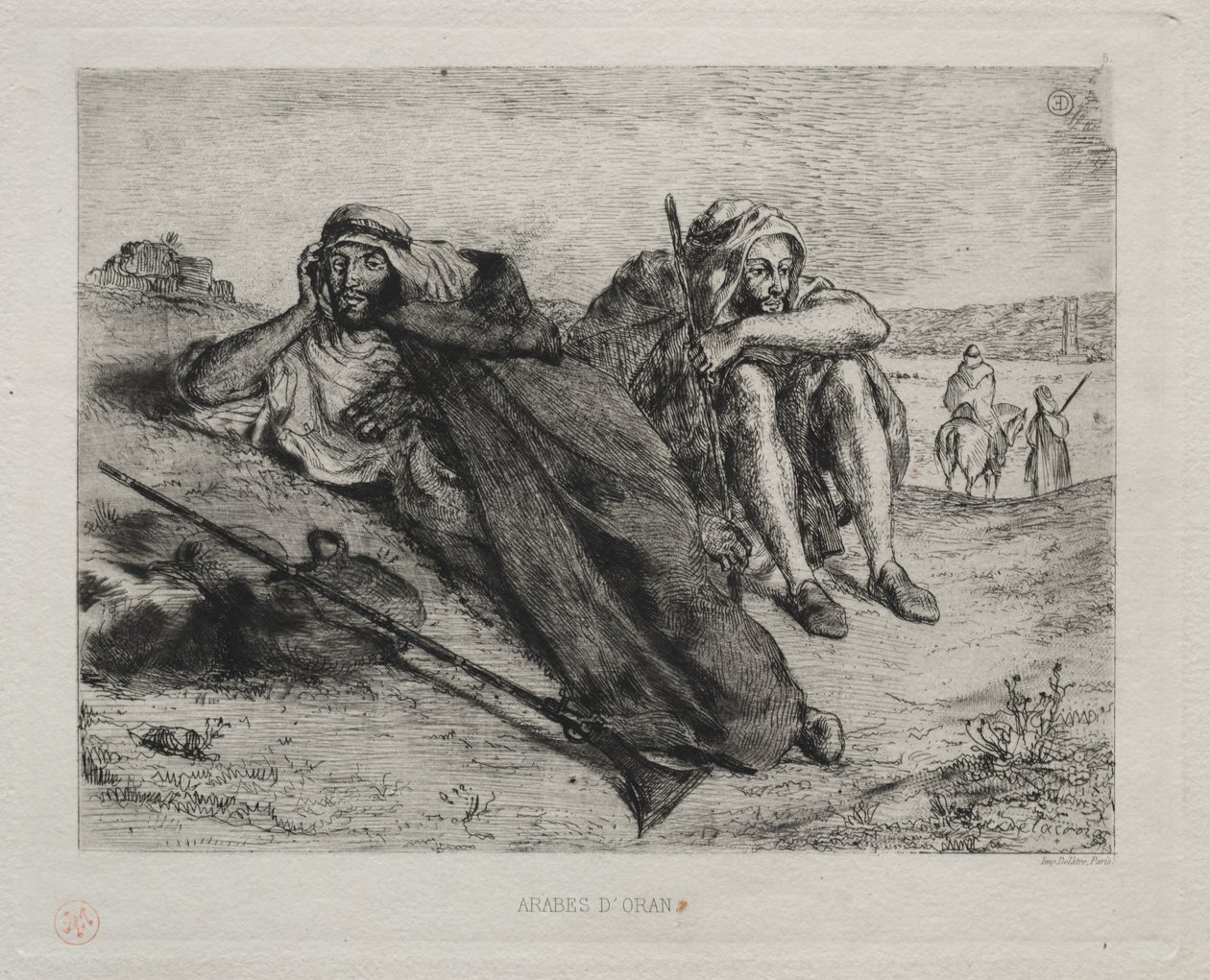 Árabes de Orã de Eugène Delacroix