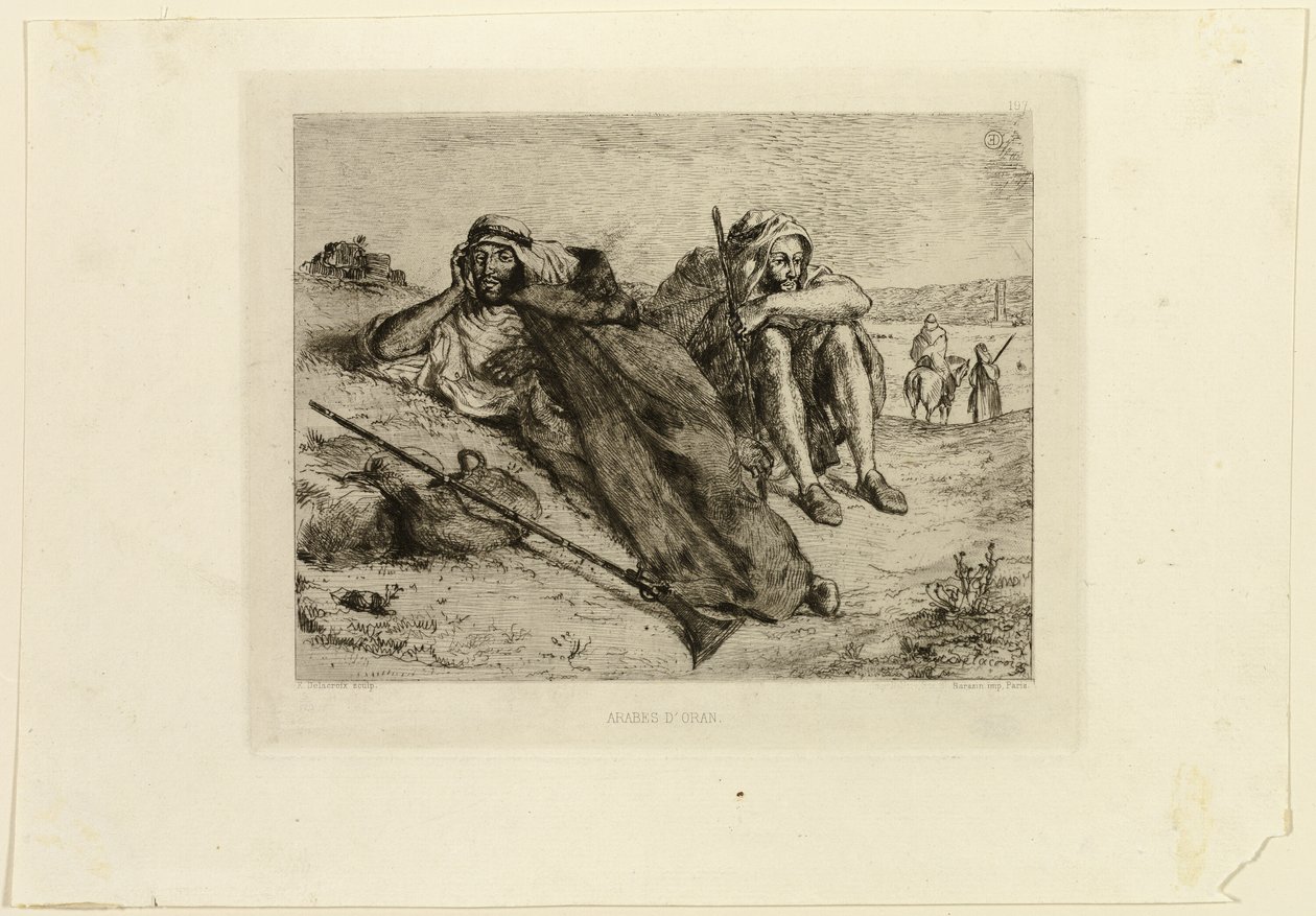 Árabes de Orã de Eugène Delacroix