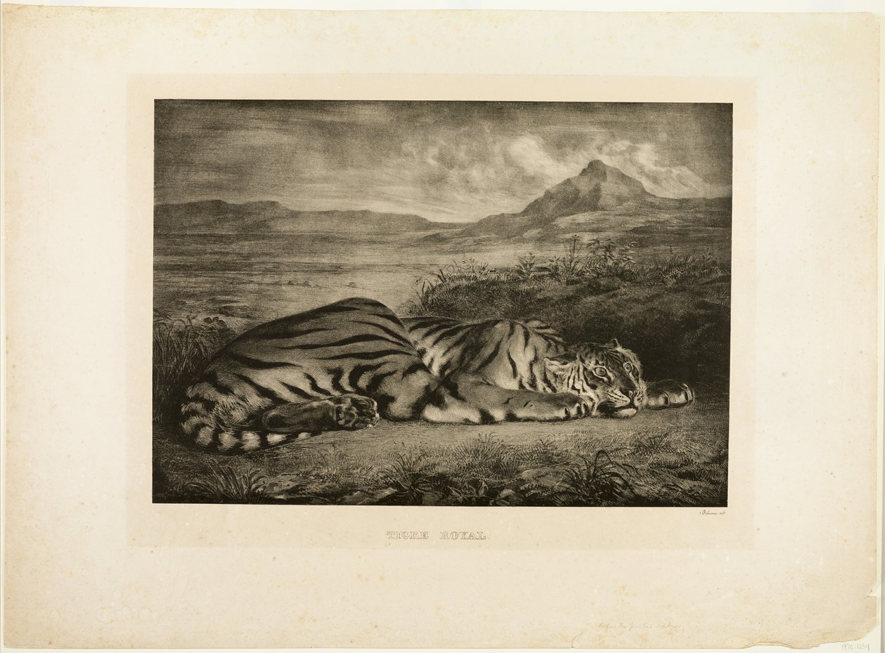 Tigre de bengala de Eugène Delacroix