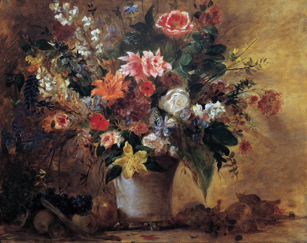 natureza morta floral de Eugène Delacroix