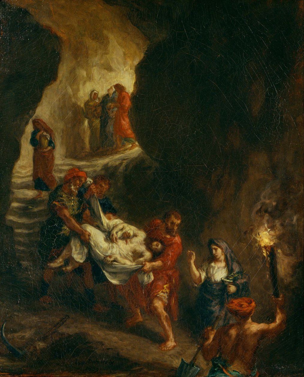 Cristo levado para a tumba de Ferdinand Victor Eugene Delacroix
