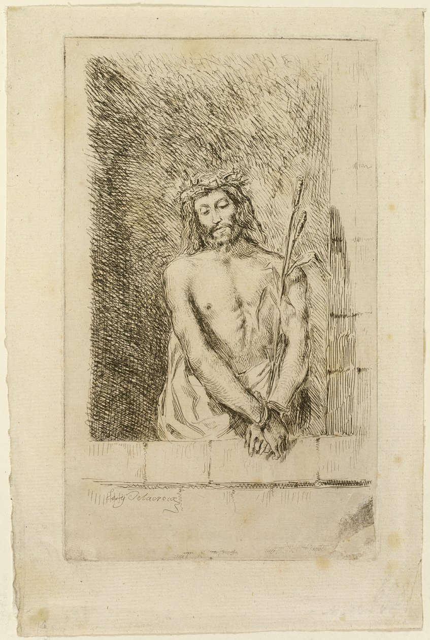 Cristo com o junco de Eugène Delacroix