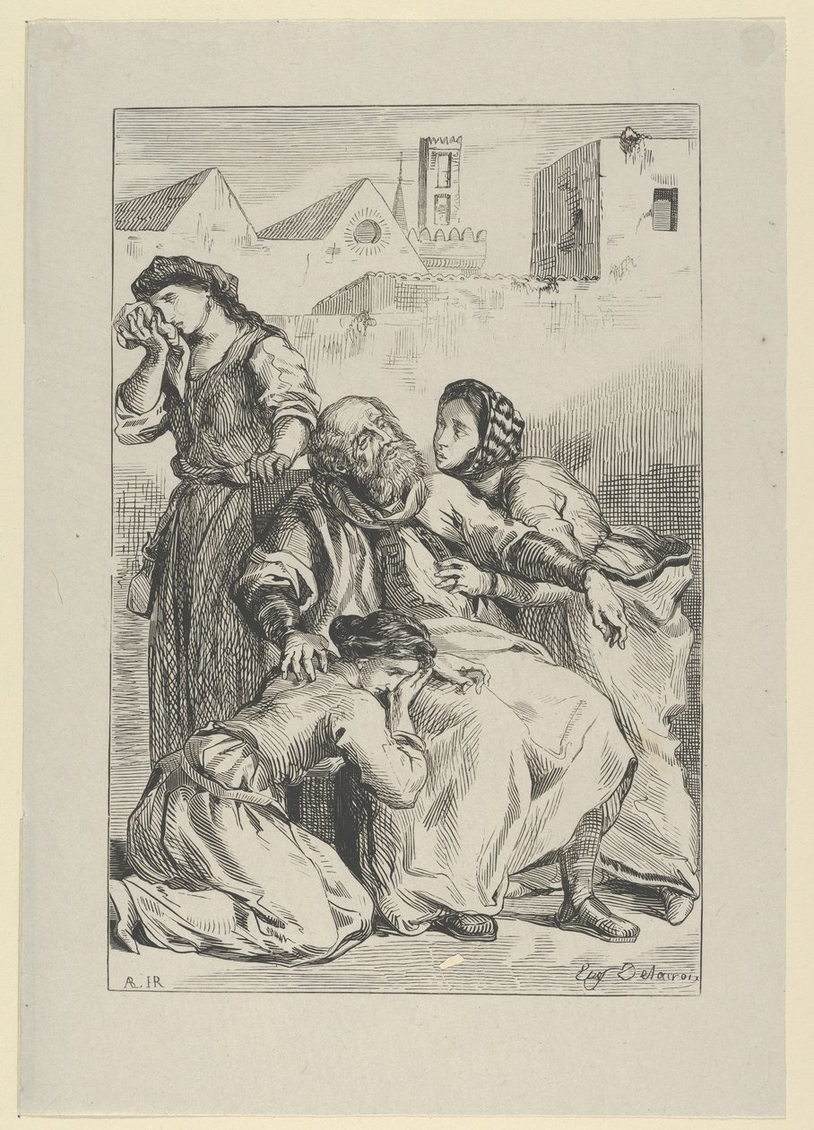 Morte de Goetz von Berlichingen, 1845., 1845. de Eugène Delacroix