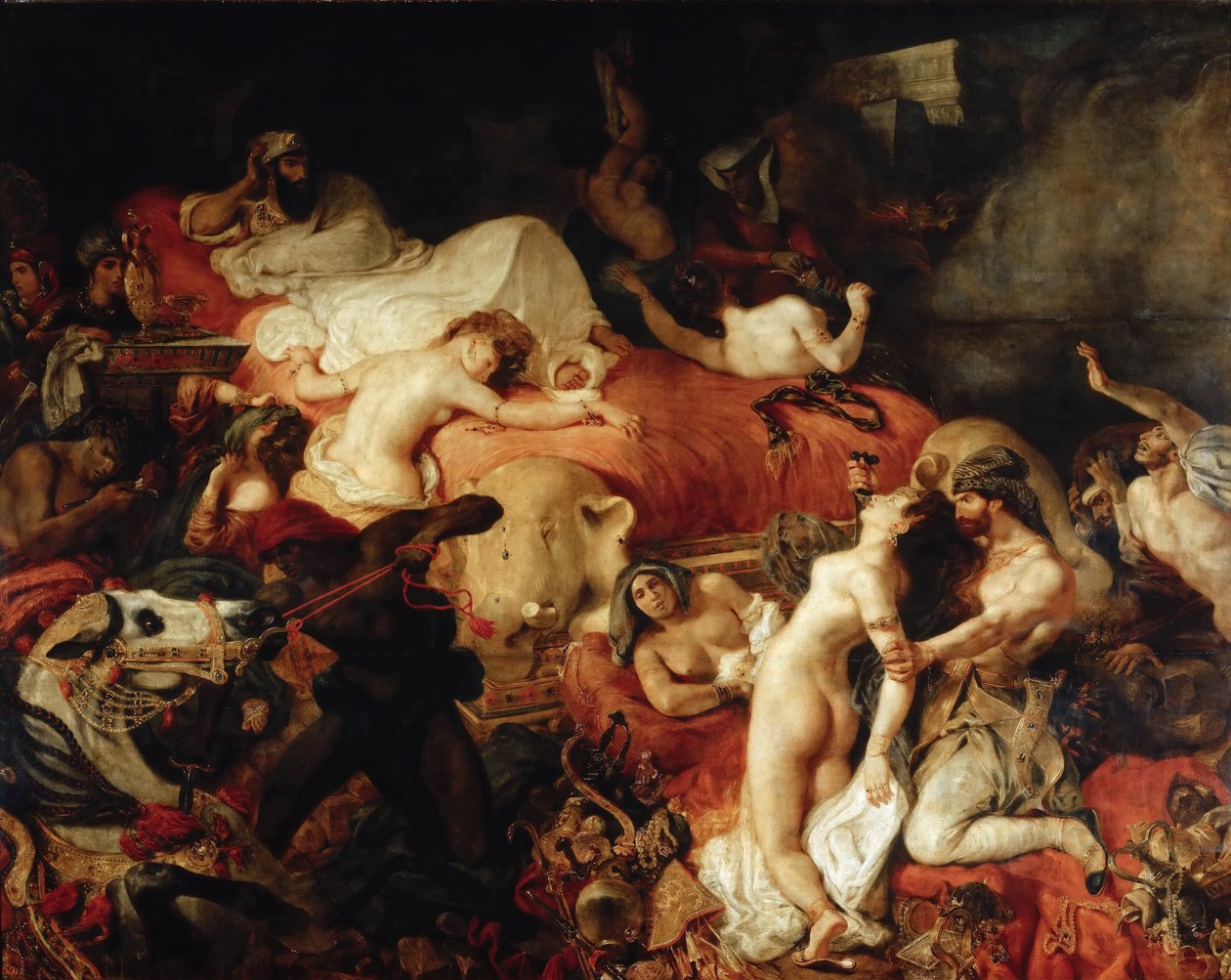 Morte de Sardanapalus de Ferdinand Victor Eugene Delacroix