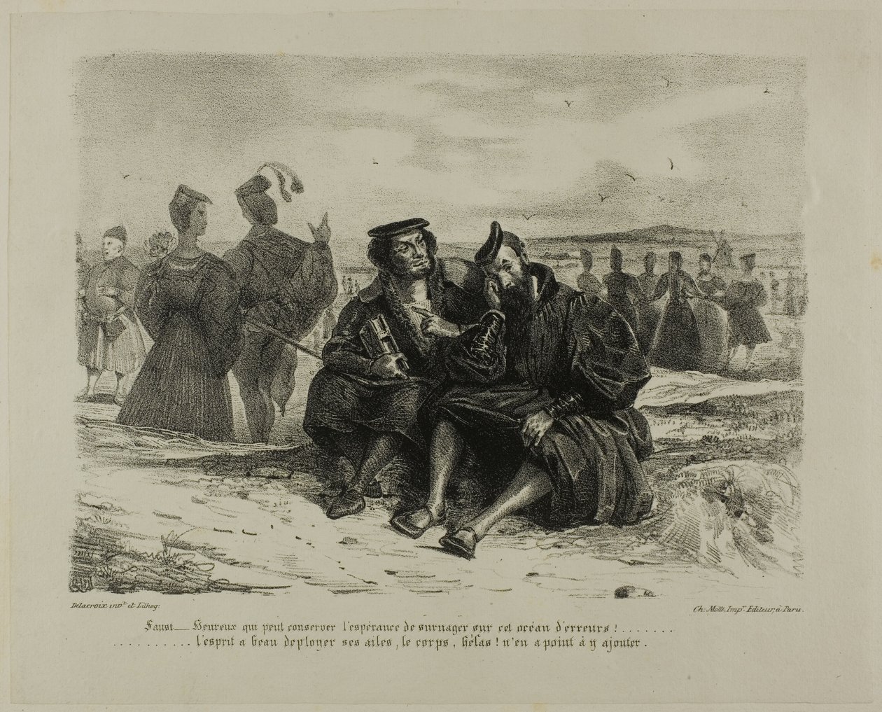 Fausto e Wagner, de Fausto de Eugène Delacroix