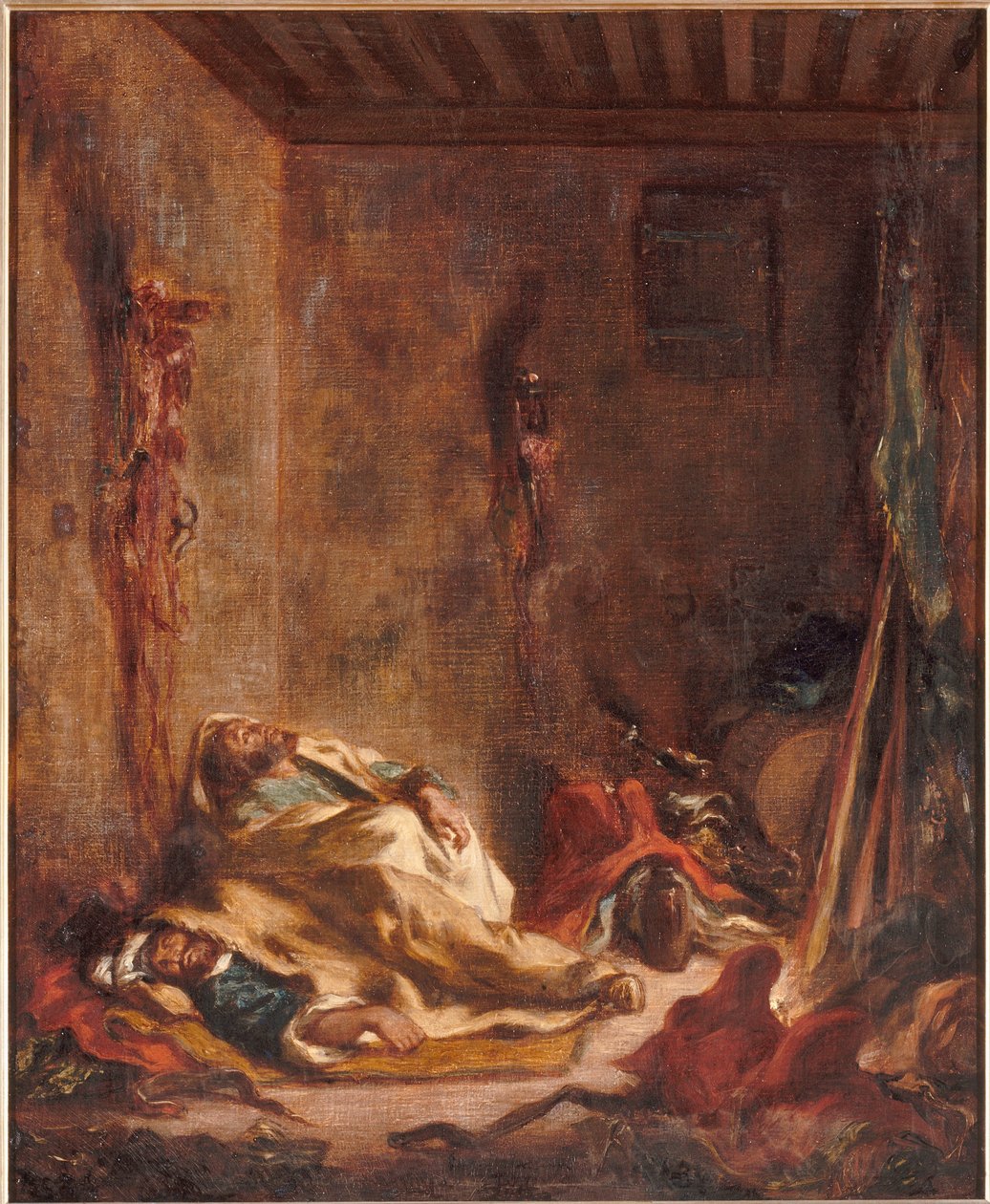 A casa da guarda em Meknes de Eugène Delacroix