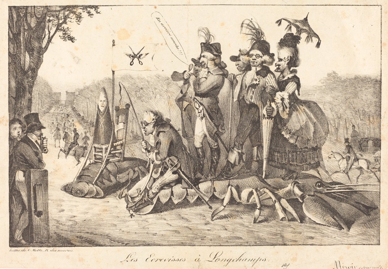 Lagostins em Longchamps de Eugène Delacroix