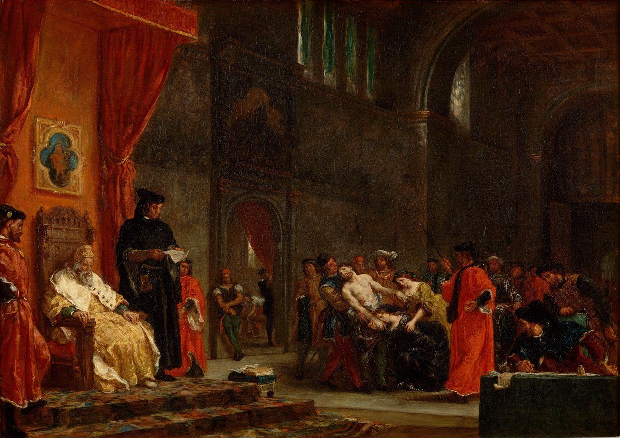 Ambos Foscari de Ferdinand Victor Eugene Delacroix