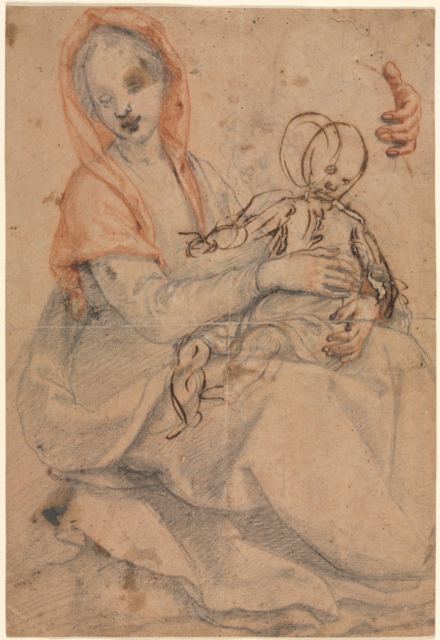 Madonna e criança de Eugène Delacroix
