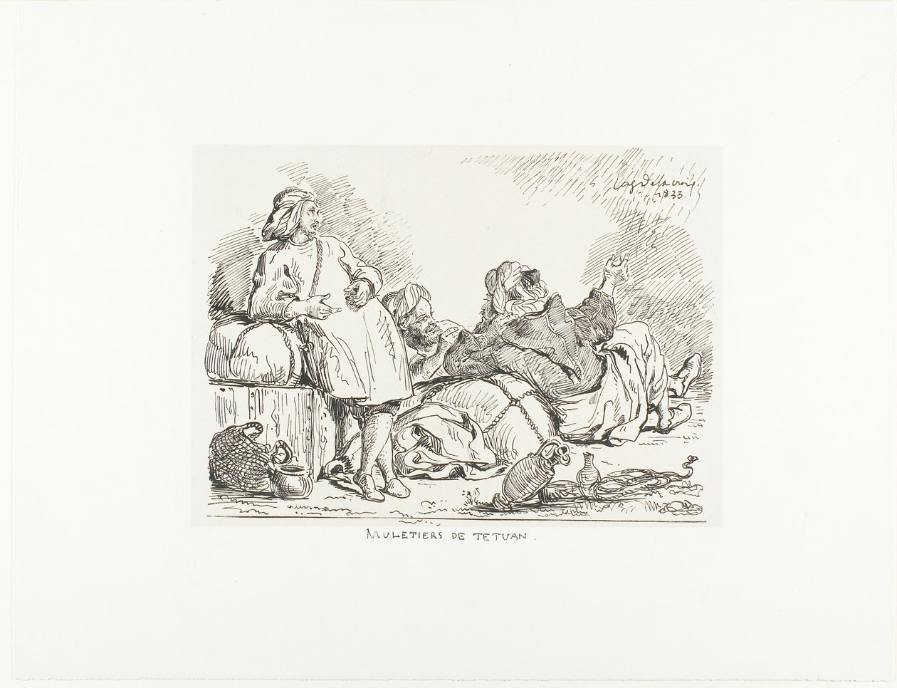 Tropeiros de Tetuan de Eugène Delacroix
