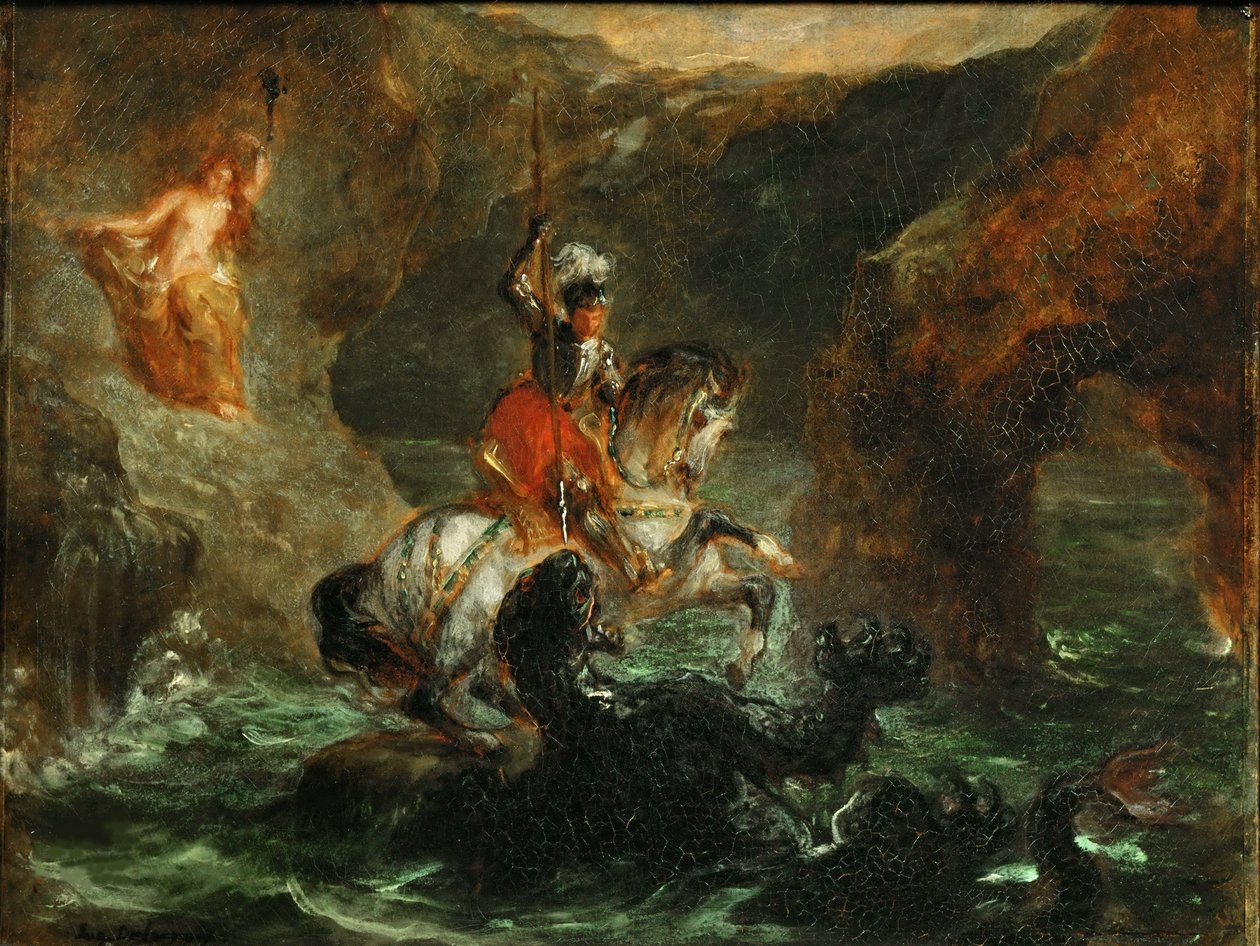 Perseu libertando Andrômeda, 1847. de Eugène Delacroix