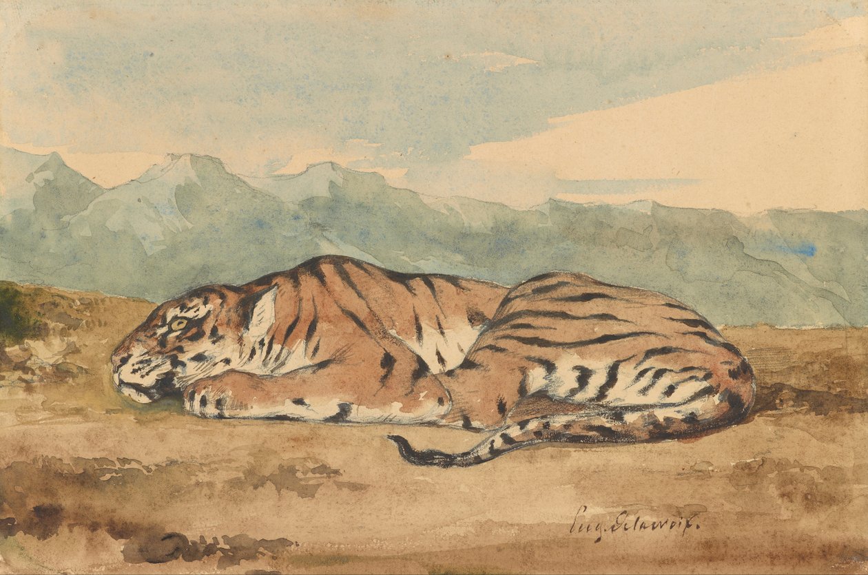 Tigre Real de Eugène Delacroix