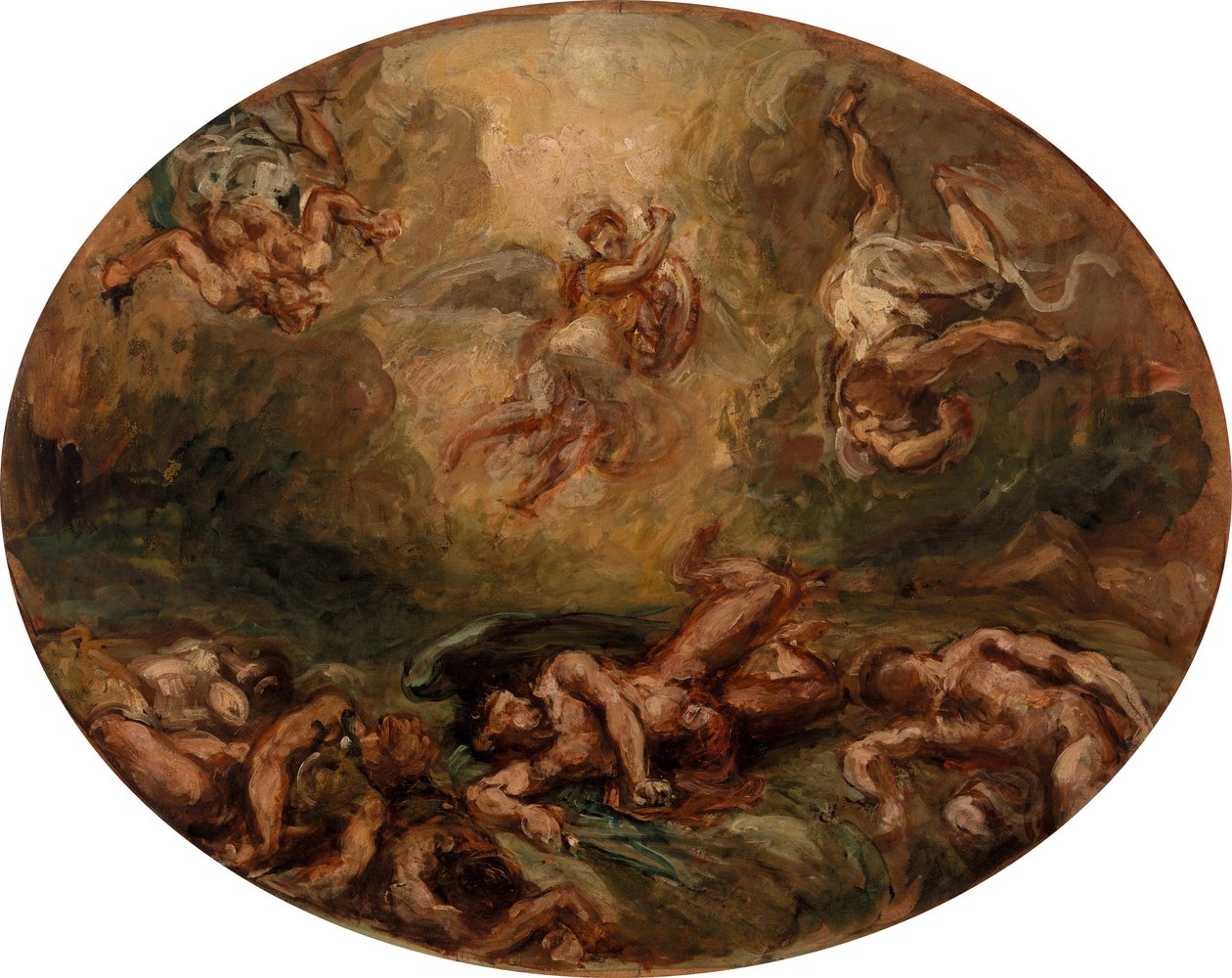 São Miguel Derrota o Diabo de Eugène Delacroix