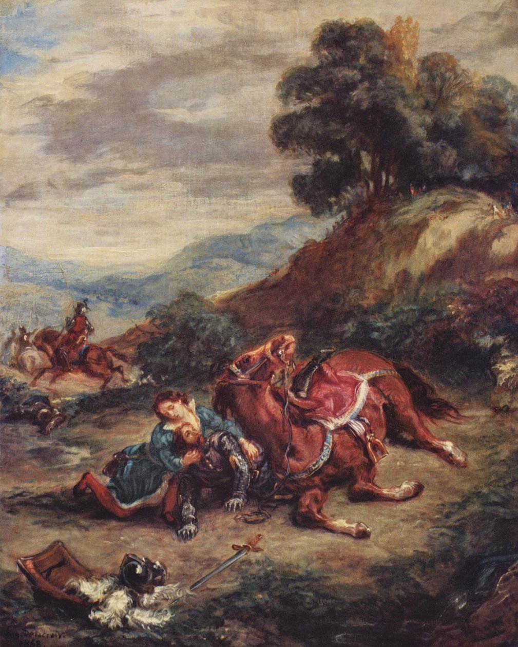 A morte de Lara de Eugène Delacroix