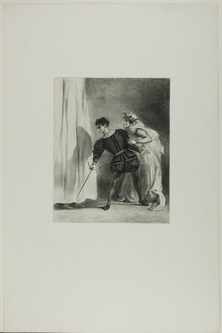 O Assassinato de Polônio de Eugène Delacroix