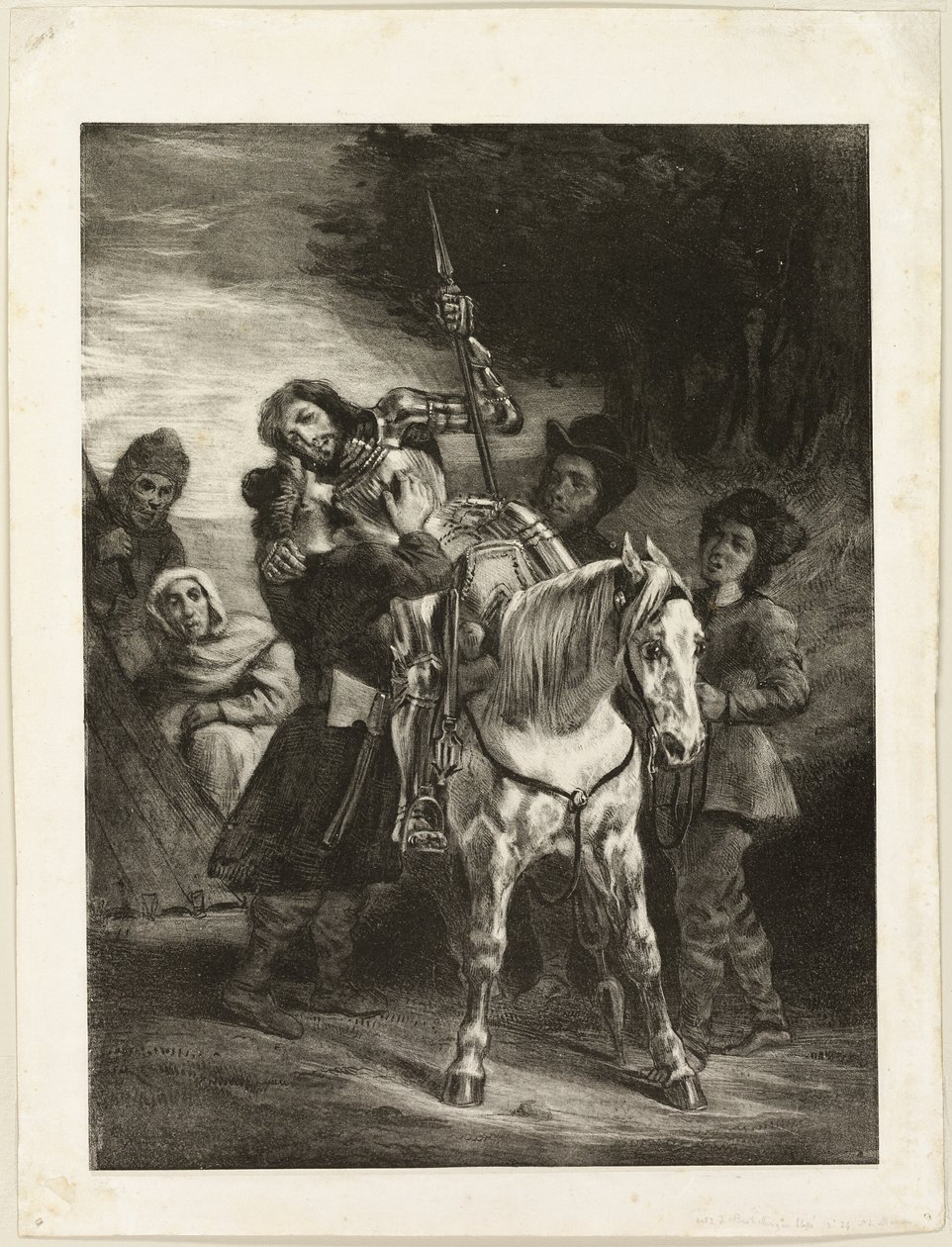 O ferido Goetz tratado pelos Boémios de Eugène Delacroix