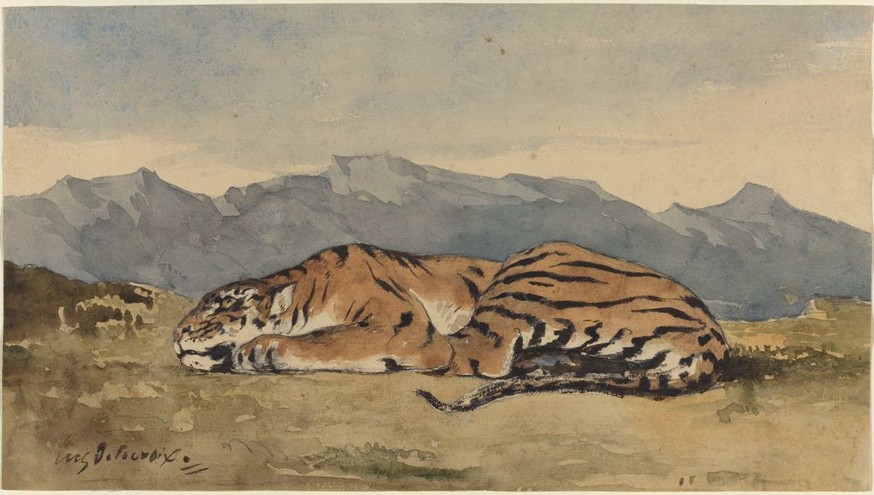Tigresa de Eugène Delacroix