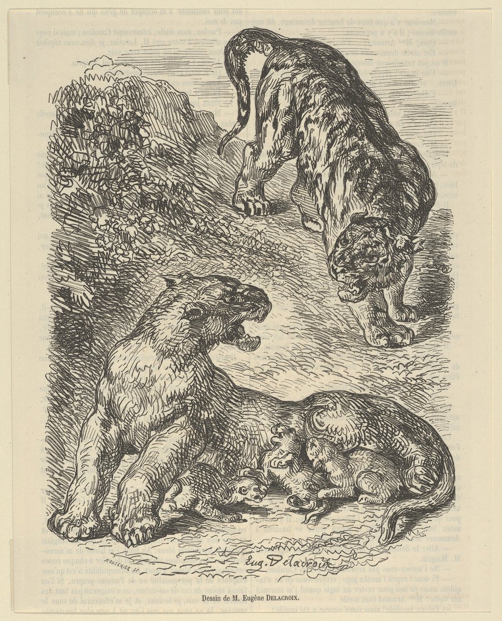 Floresta. de Eugène Delacroix