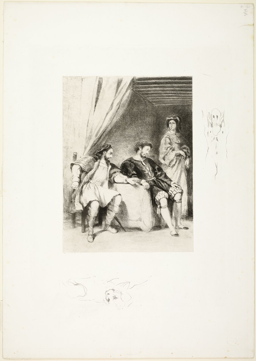 Weislingen feito prisioneiro por Goetz de Eugène Delacroix