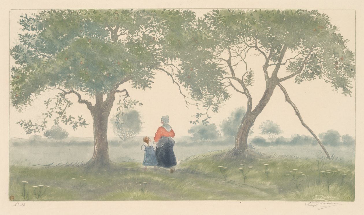As macieiras, 1902. de Eugène Delâtre