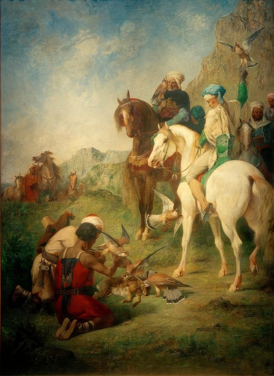E.Fromentin, caça ao falcão na Argélia de Eugène Fromentin