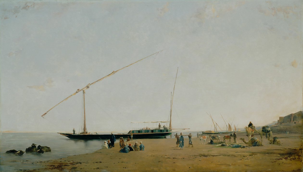 No Nilo, Perto de Philae de Eugène Fromentin