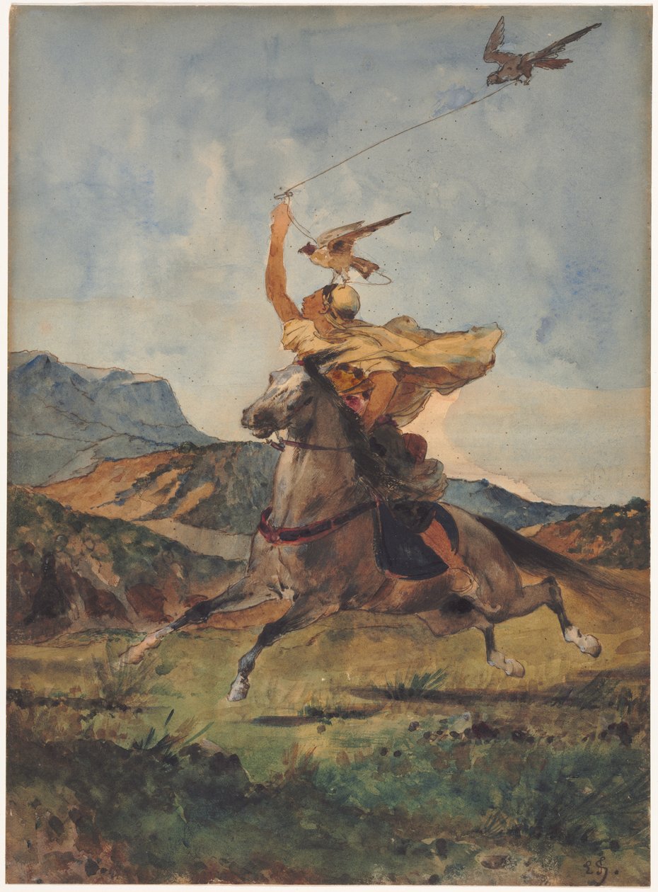 O Falcoeiro. de Eugène Fromentin