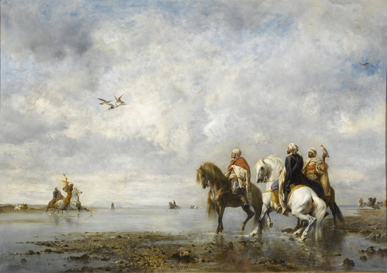 The Heron Hunt de Eugène Fromentin
