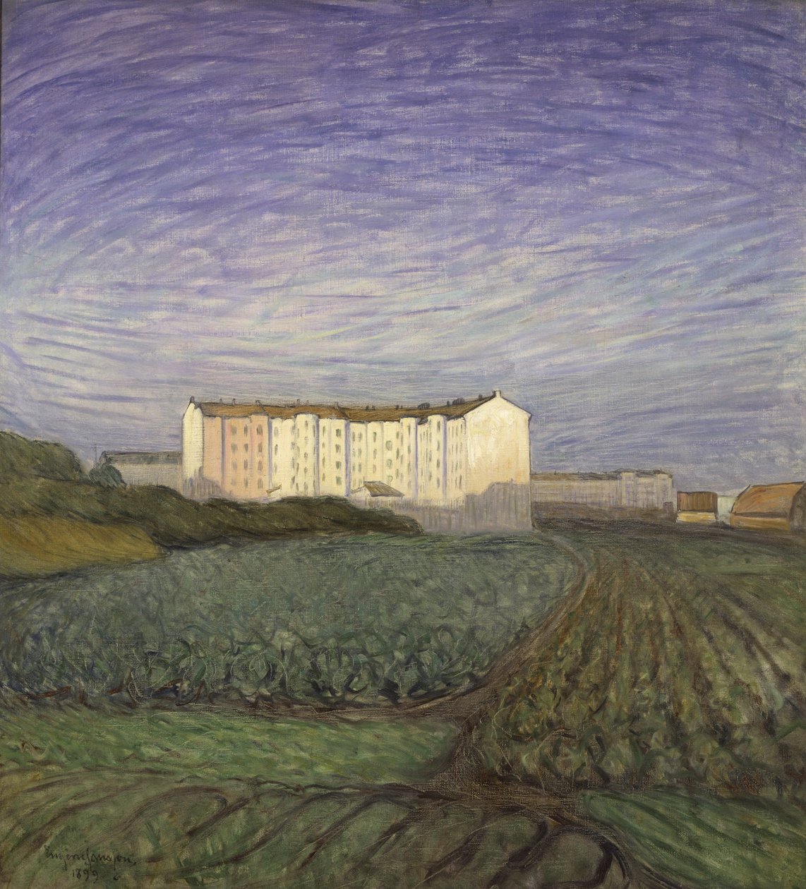 Os arredores da cidade, 1899 de Eugène Jansson