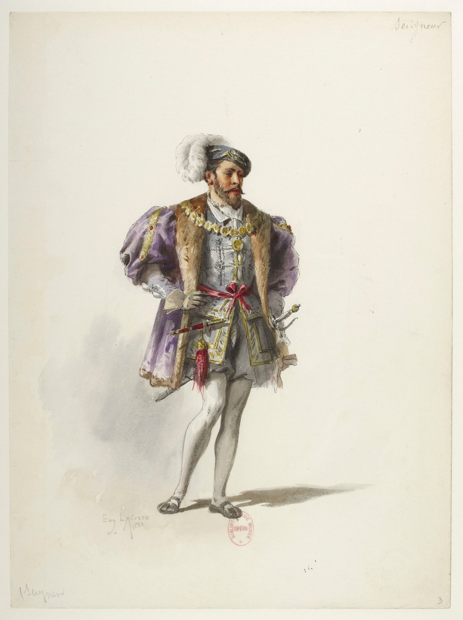 Btv1b84558104 03 - Saint-Saëns - Henrique VIII - Modelos de fatos - Lacoste - 3. Seigneur de Eugene Lacoste