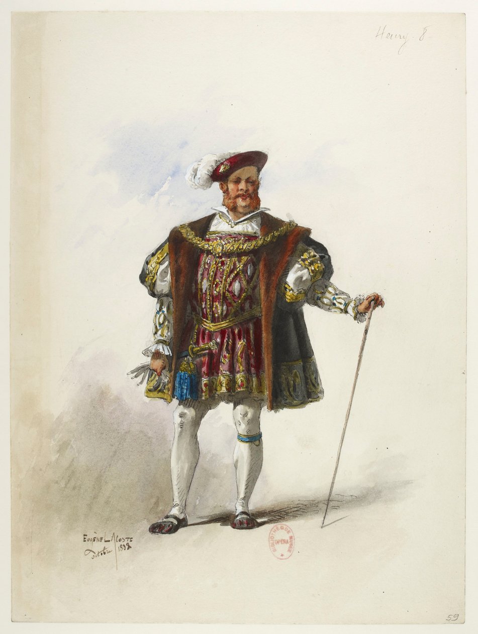Btv1b84558104 59 - Saint-Saëns - Henrique VIII - Maquetas de trajes - Lacoste - 59. Henrique VIII de Eugene Lacoste