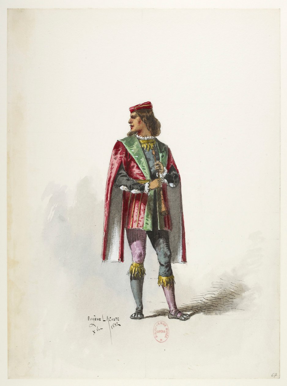 Btv1b84558104 69 - Saint-Saëns - Henrique VIII - Maquetas de trajes - Lacoste - 67º Traje de Eugene Lacoste